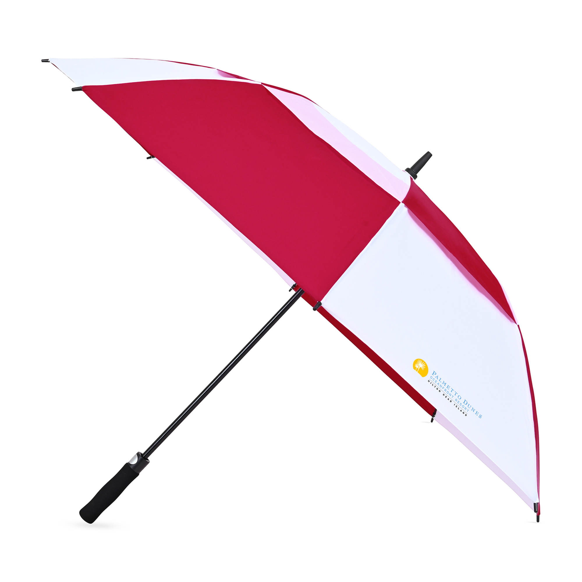 Elements 60" Recycled rPET Auto Open Dual Canopy Golf Umbrella 1