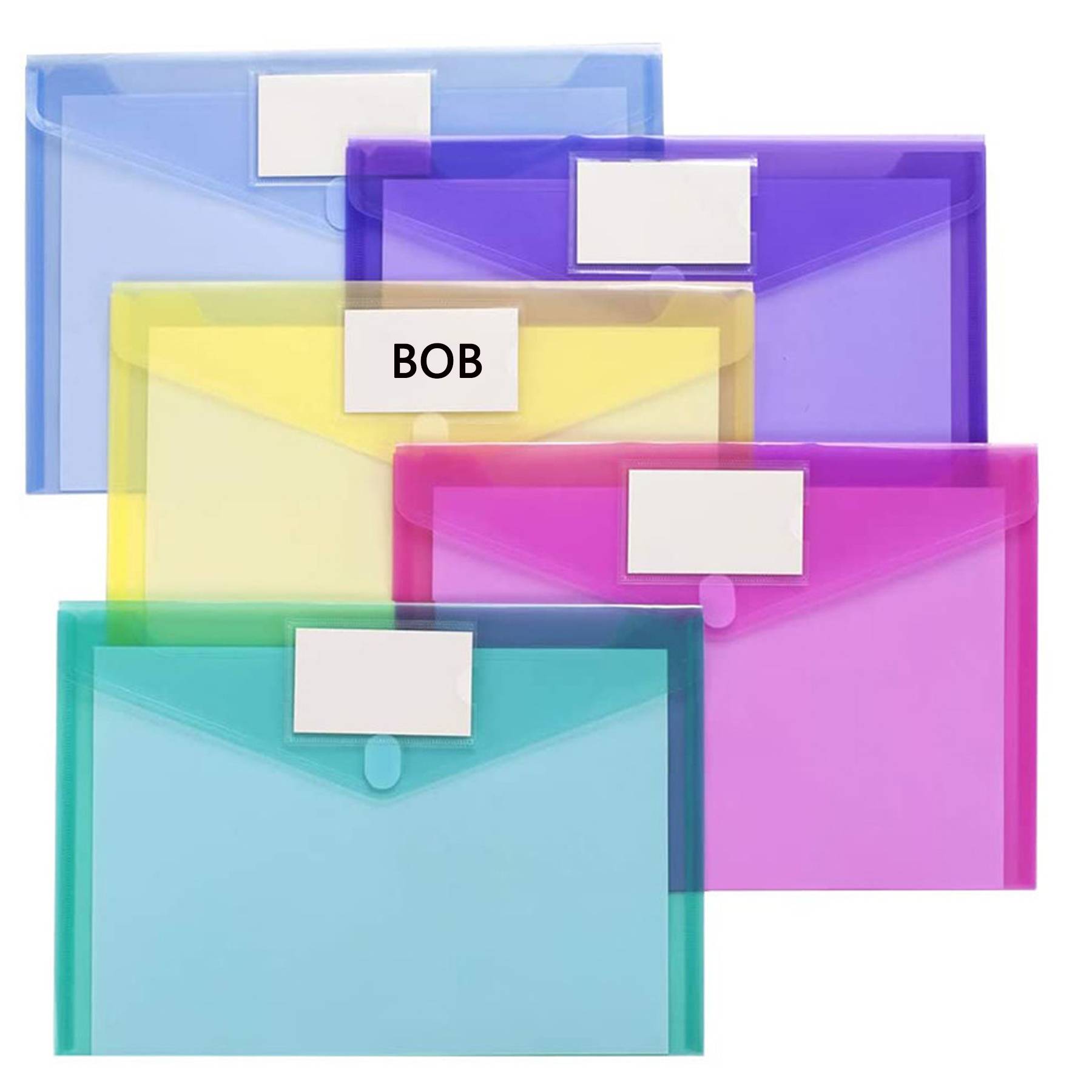 Transparent Waterproof A4 Velcro File Bag