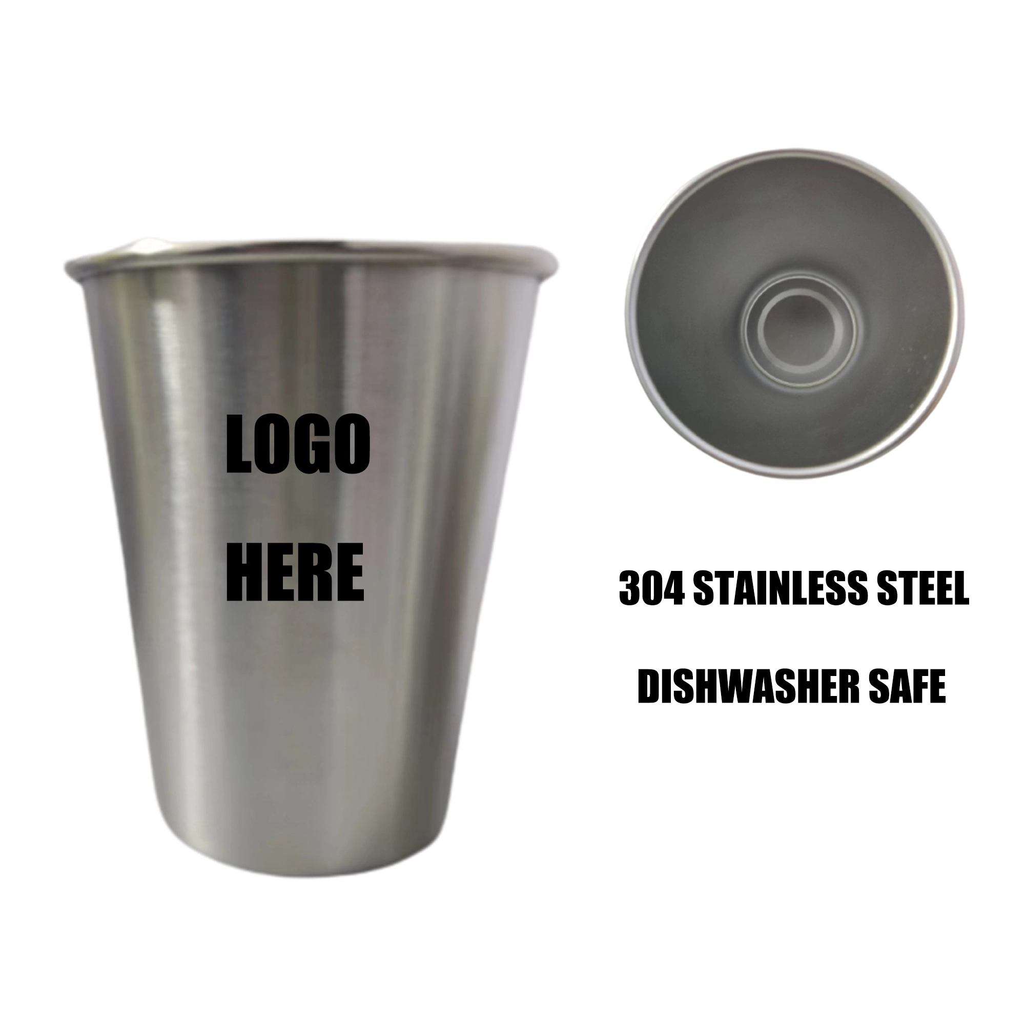 16 oz. Stainless Steel  Cups 1