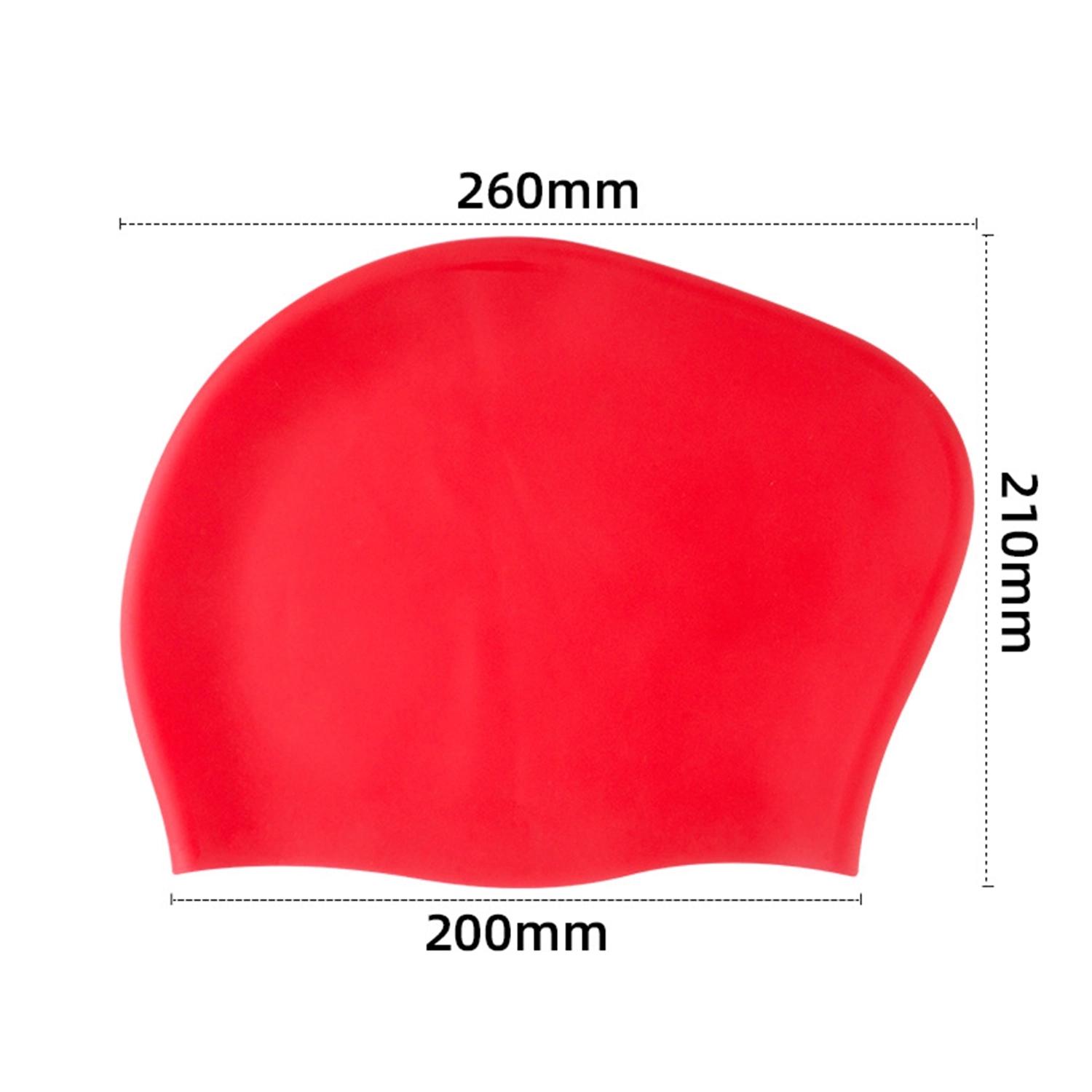 Long Hair Silicone Swim Cap 5