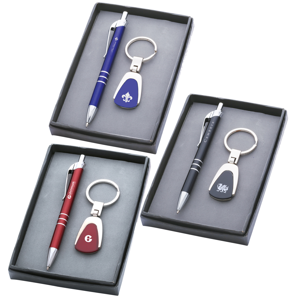 Trinity Pen & Metal Keychain Set 1