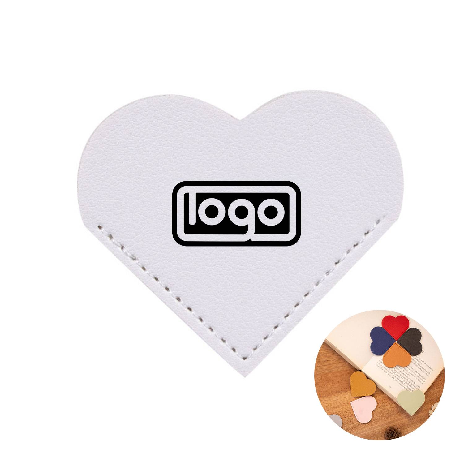PU Leather Heart Bookmark 6