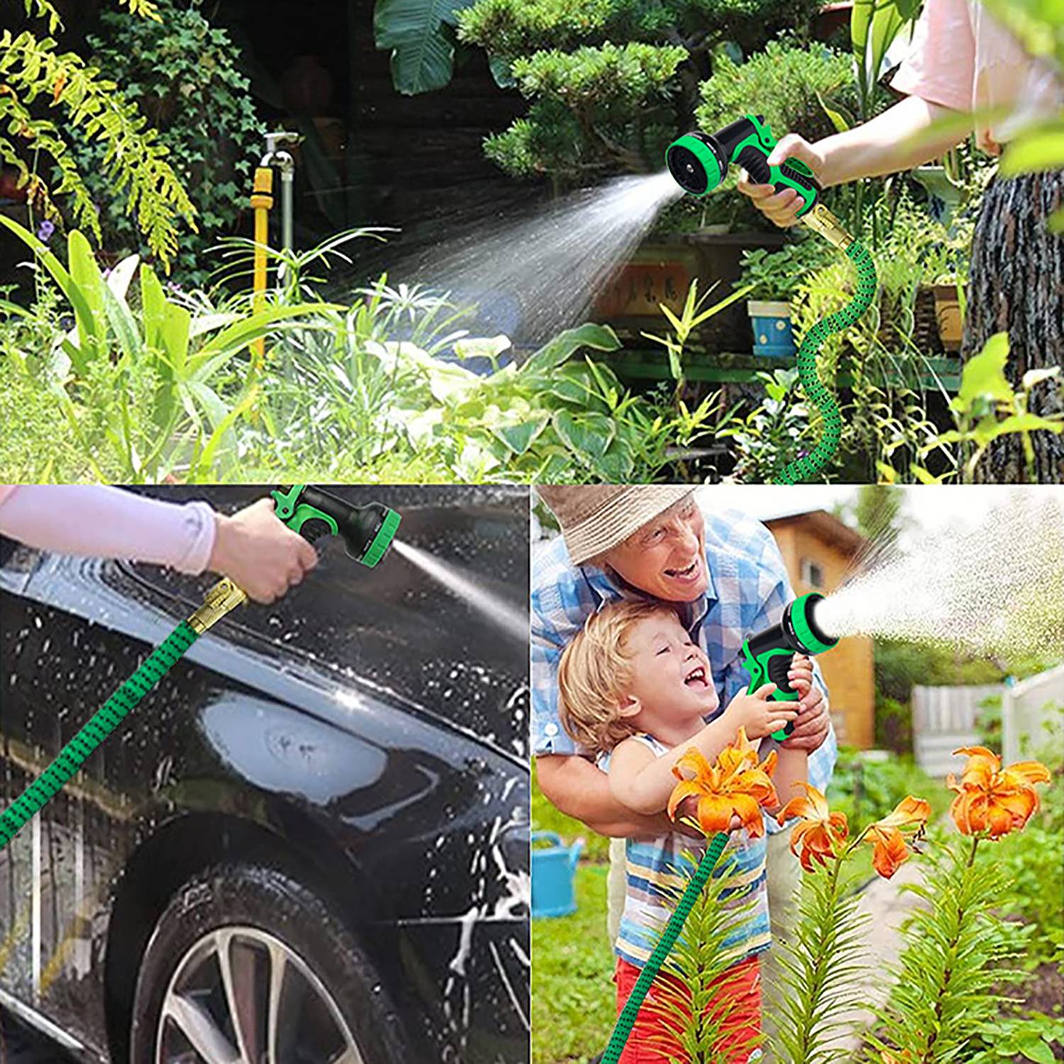 Retractable Hose W/ High Pressure Nozzle 4