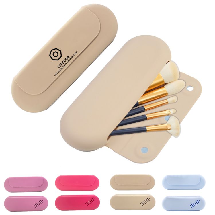 Soft Portable Silicone Cosmetic Face Brushes Holde 5