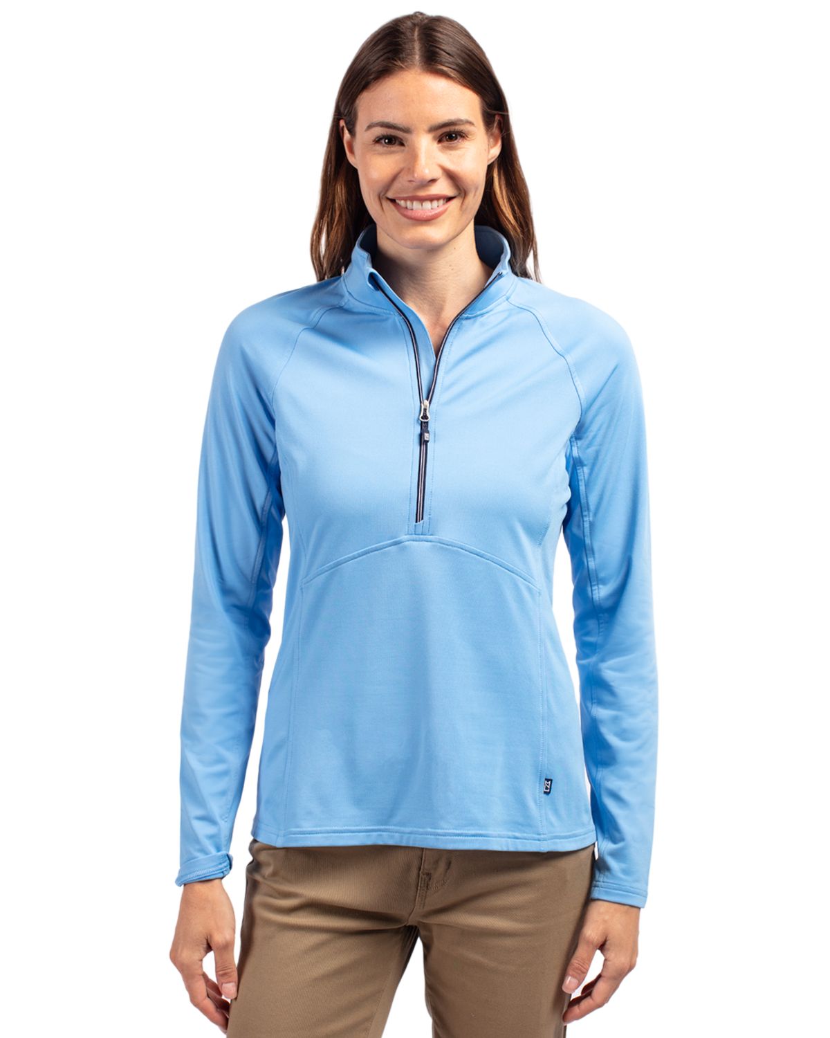 Adapt Eco Knit Stretch Recycled Womens Half Zip Pullover