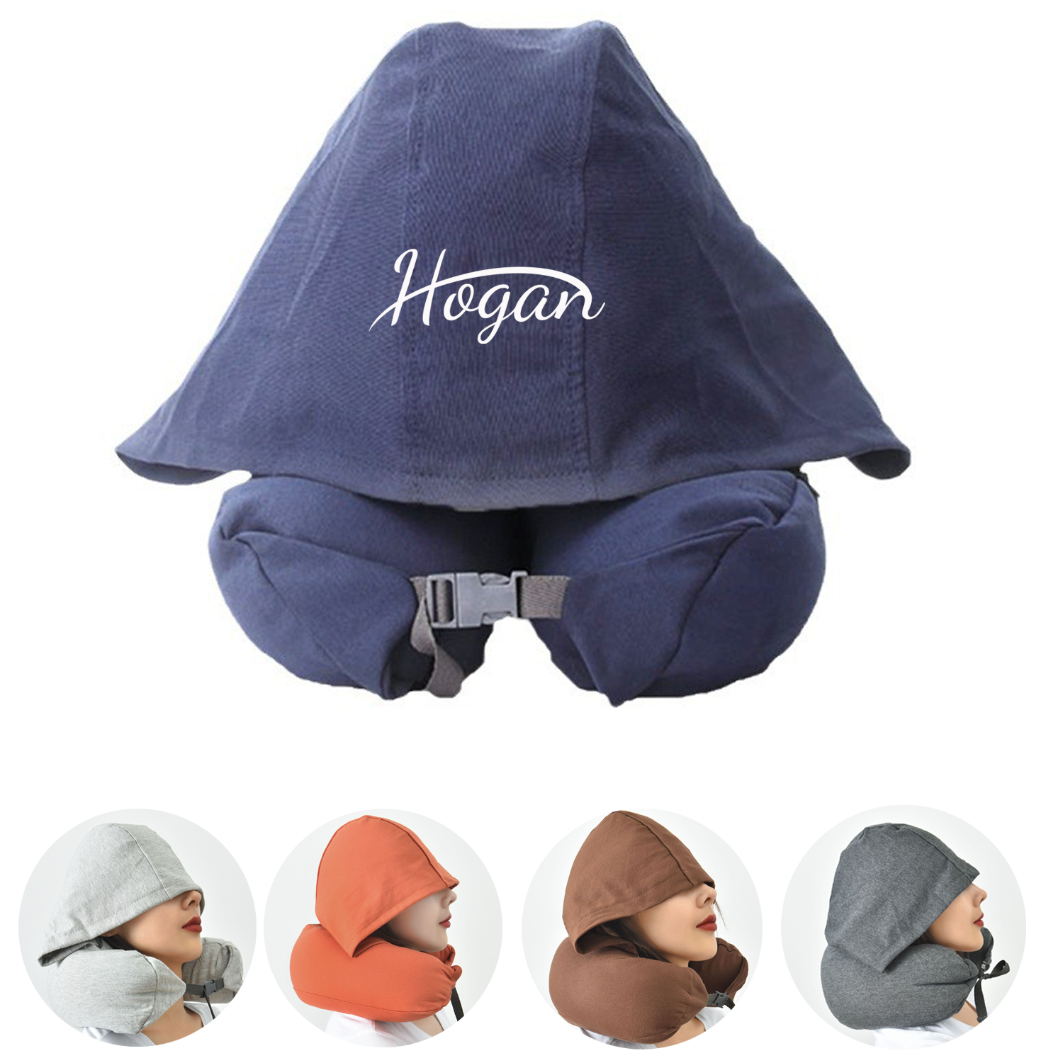 Hooded U Shape Sleeping Pillow 2