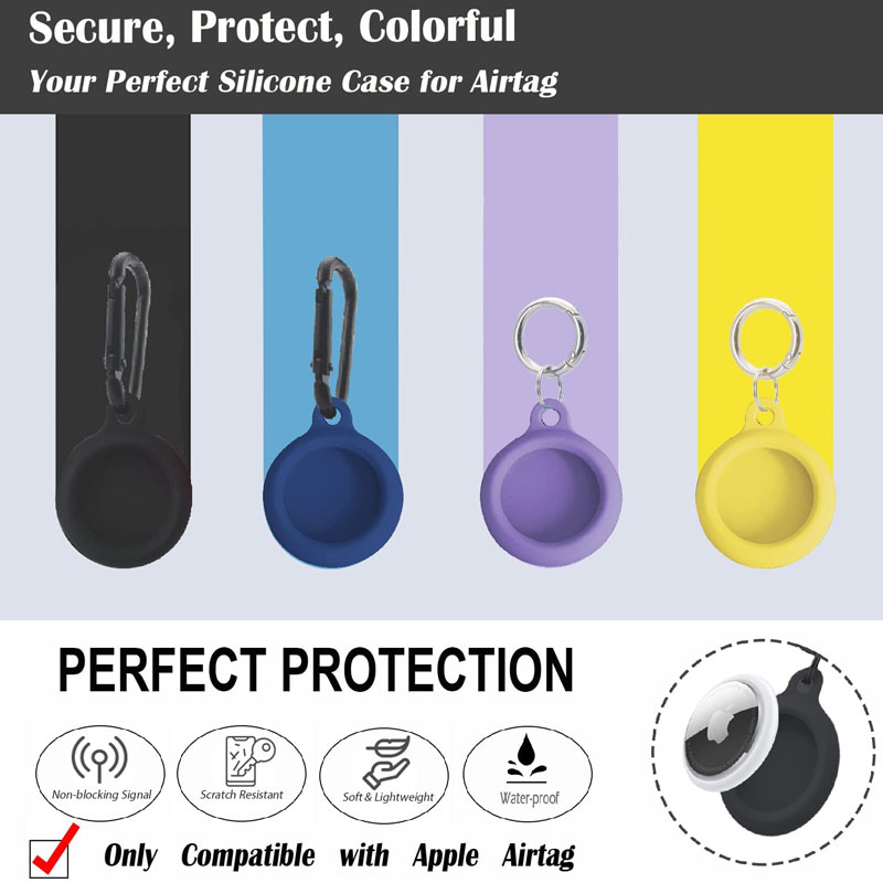 Silicone Keychain AirTag Case Holder 5