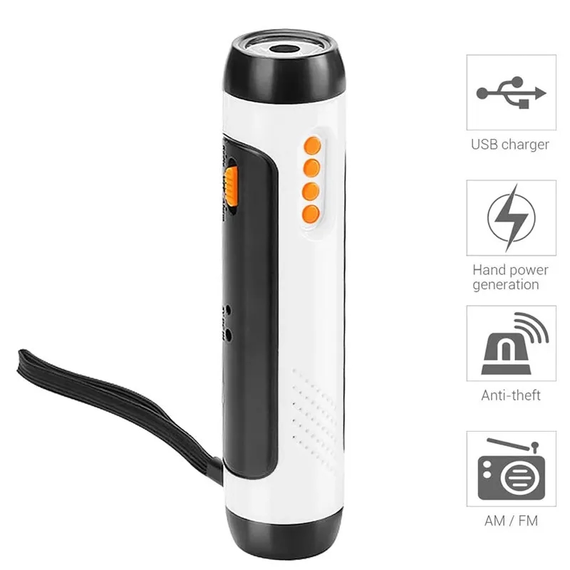Manual Flashlight W/ Radio Power Banka 2