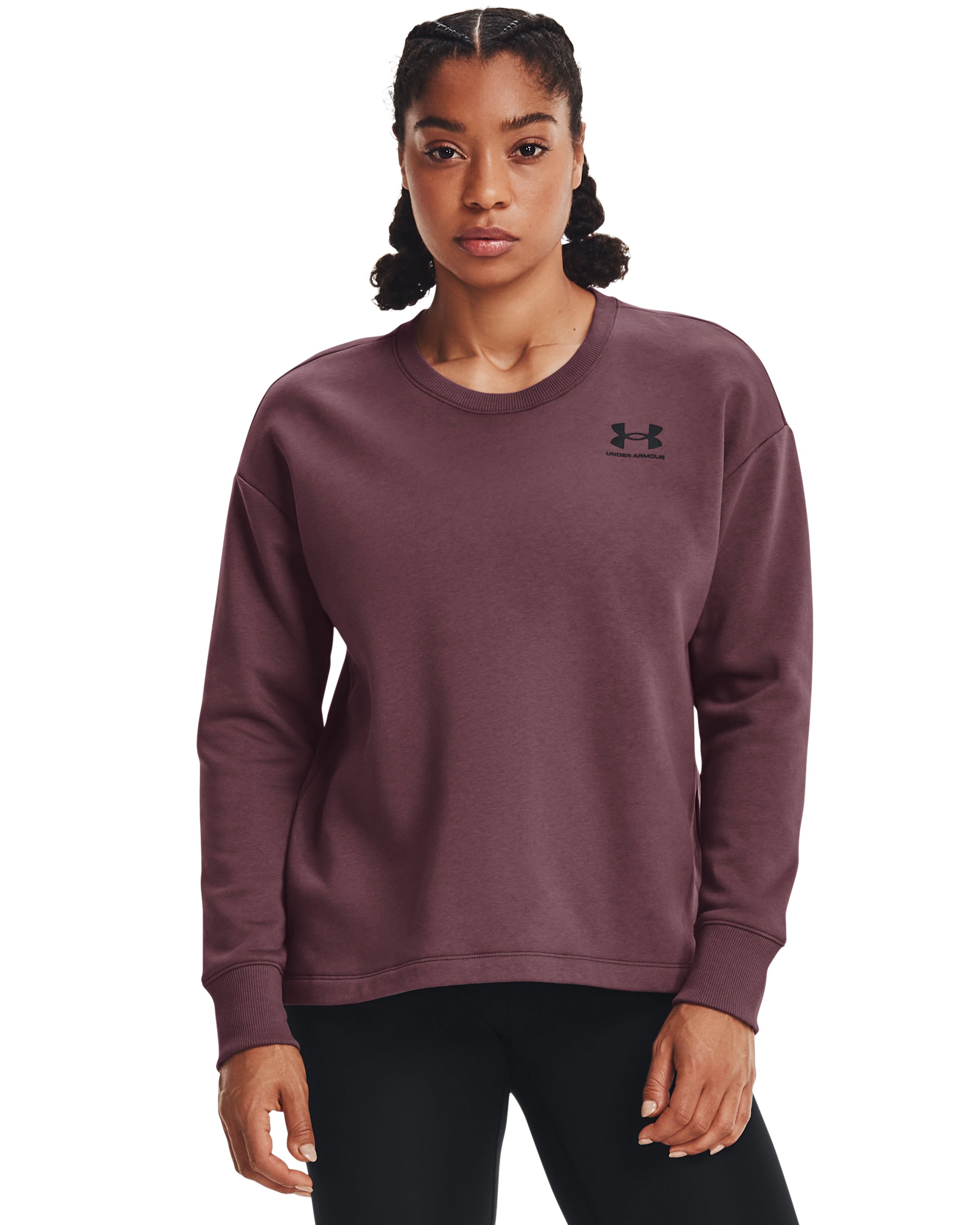 UA Rival Fleece Women's Oversized Crew 3