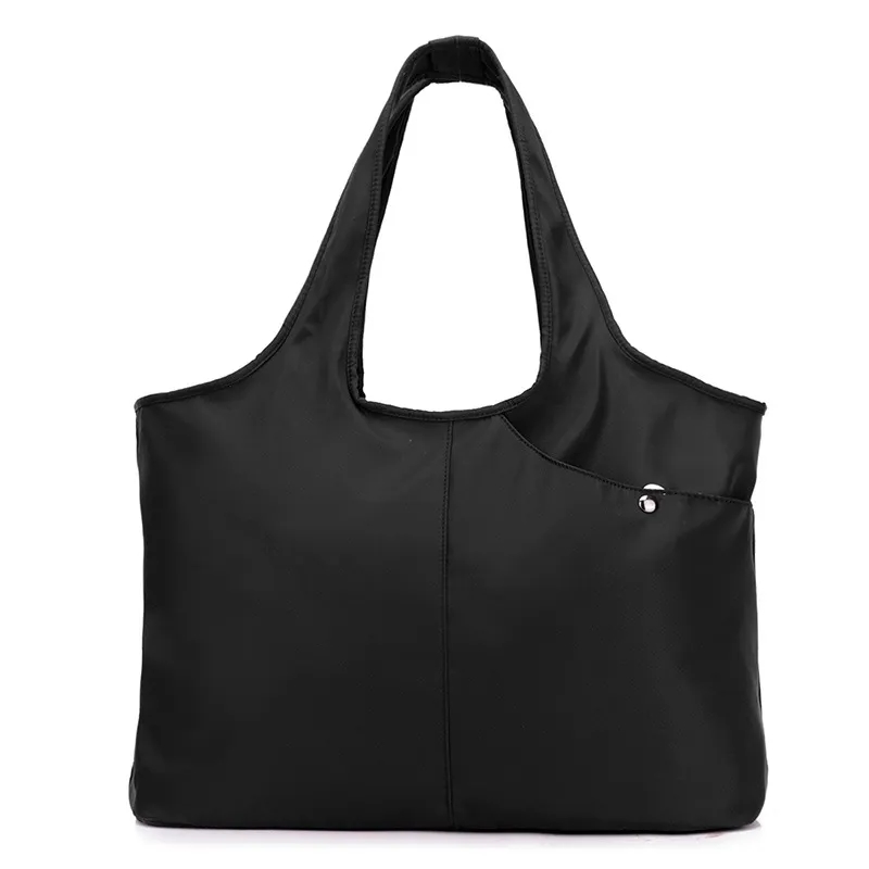 Nylon Waterproof Large Tote Shoulder Handbag, custom tote bag with logo imprint 2