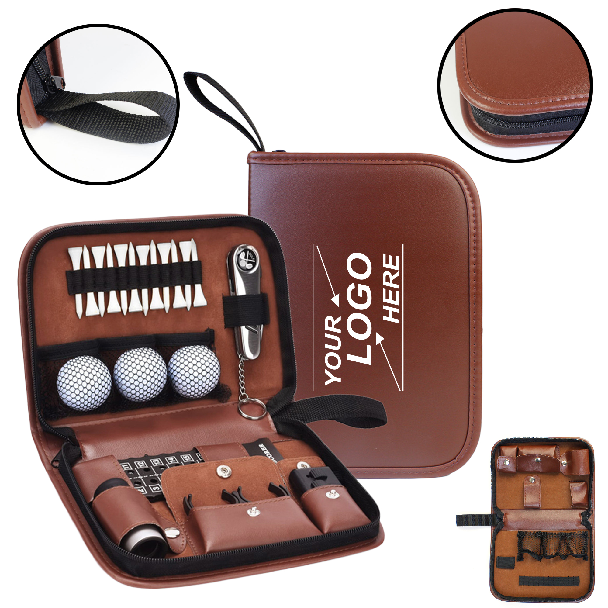 Golf Accessories Bag - Portable, Durable, Waterproof, Large Capacity Carry Case with Logo Printing 1