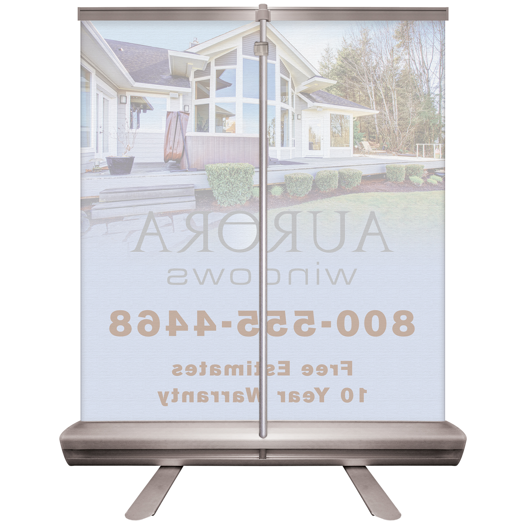 32'' x 36" Custom Digitally Printed Retractable Banner Stand 10