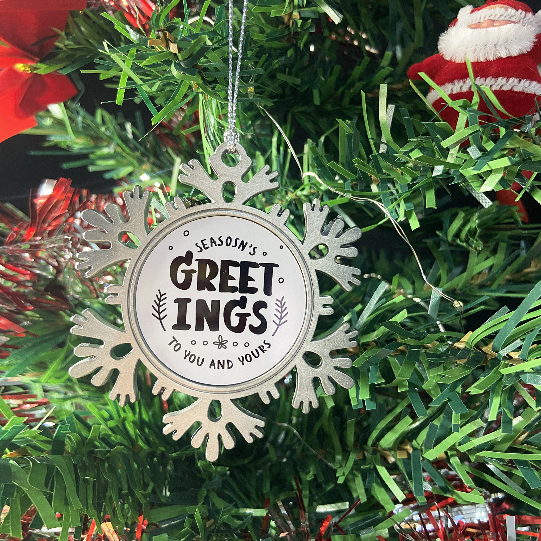 Free Shipping Zinc Alloy Snowflake Ornament 9