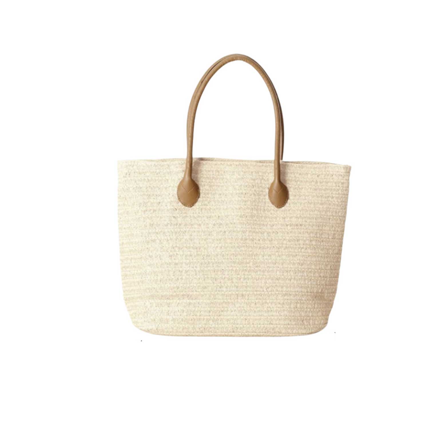 Boho Straw Shoulder Bag - Large Beach Tote 4