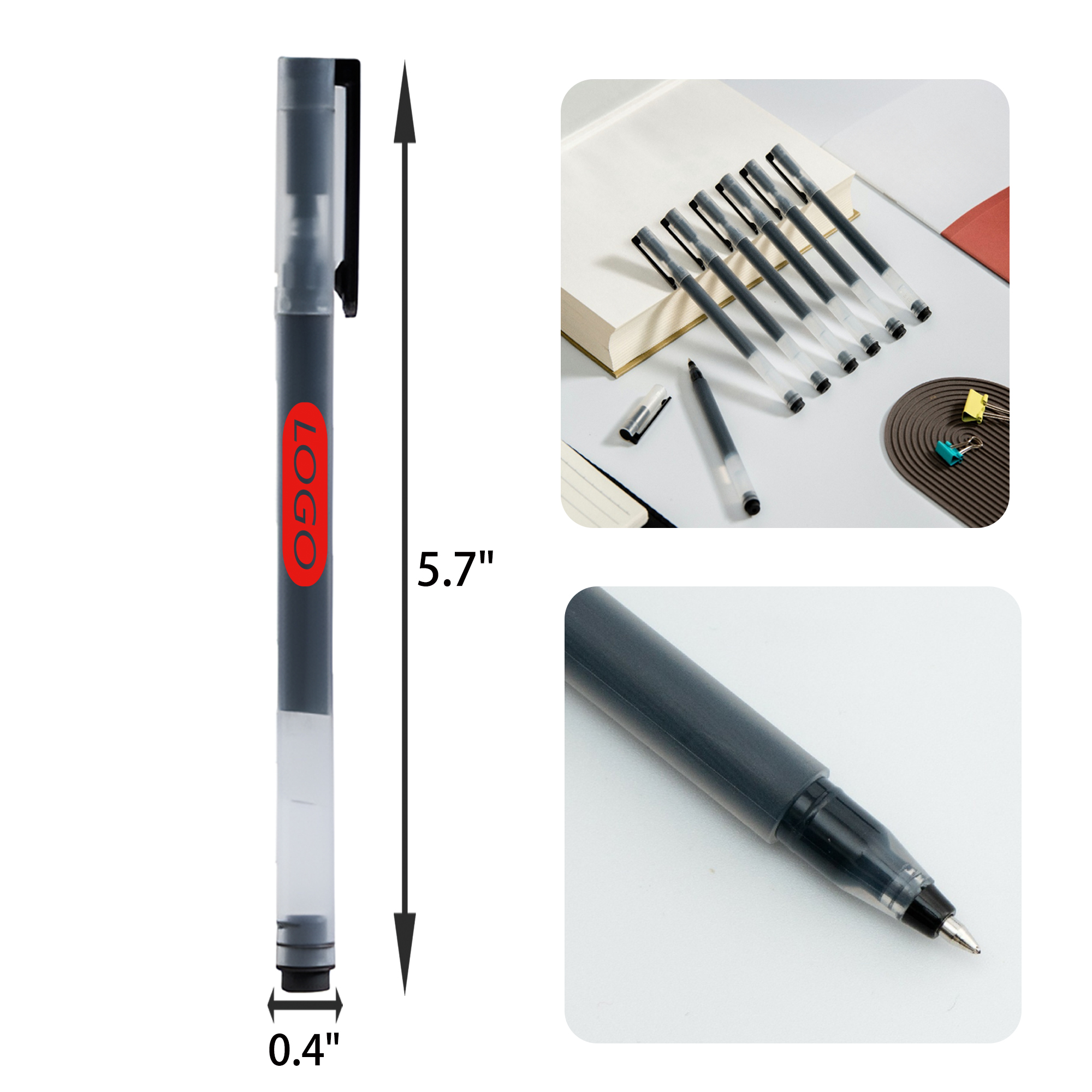 MOQ 50 PCS Smooth Black Signature Pen 2