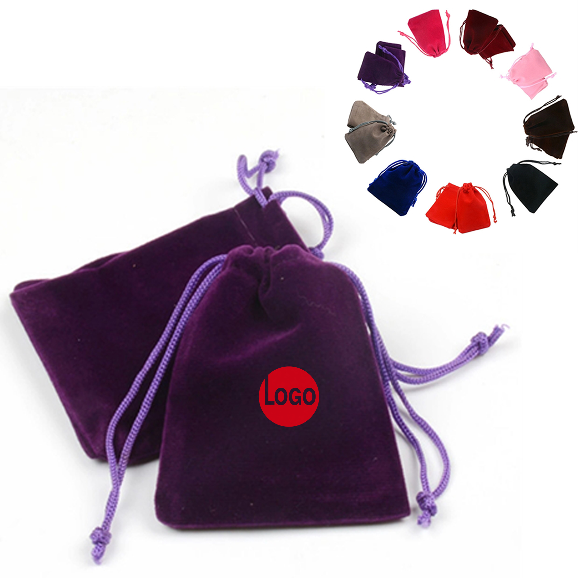 Stylish Pile Coating Drawstring Gift Bag 7