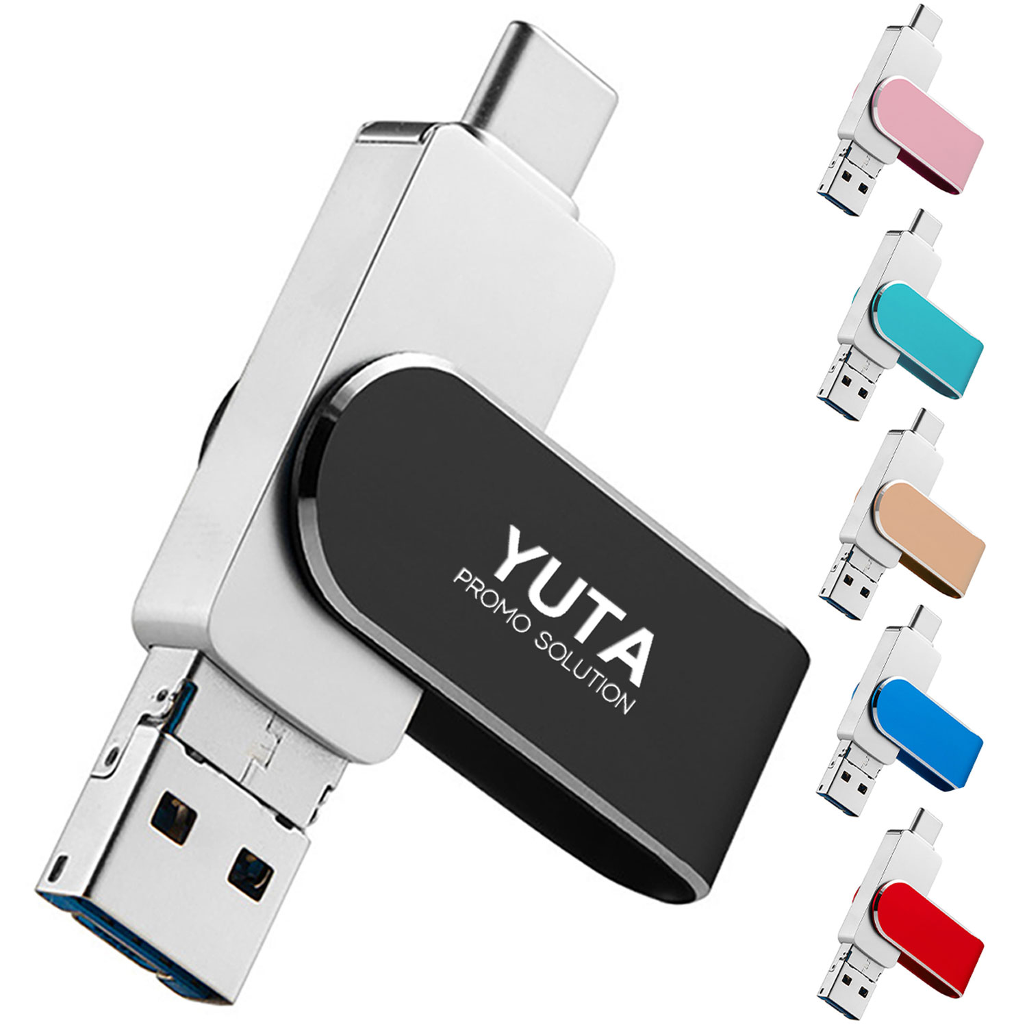 128G Usb 3.0 Flash Drive W/ Type C 4