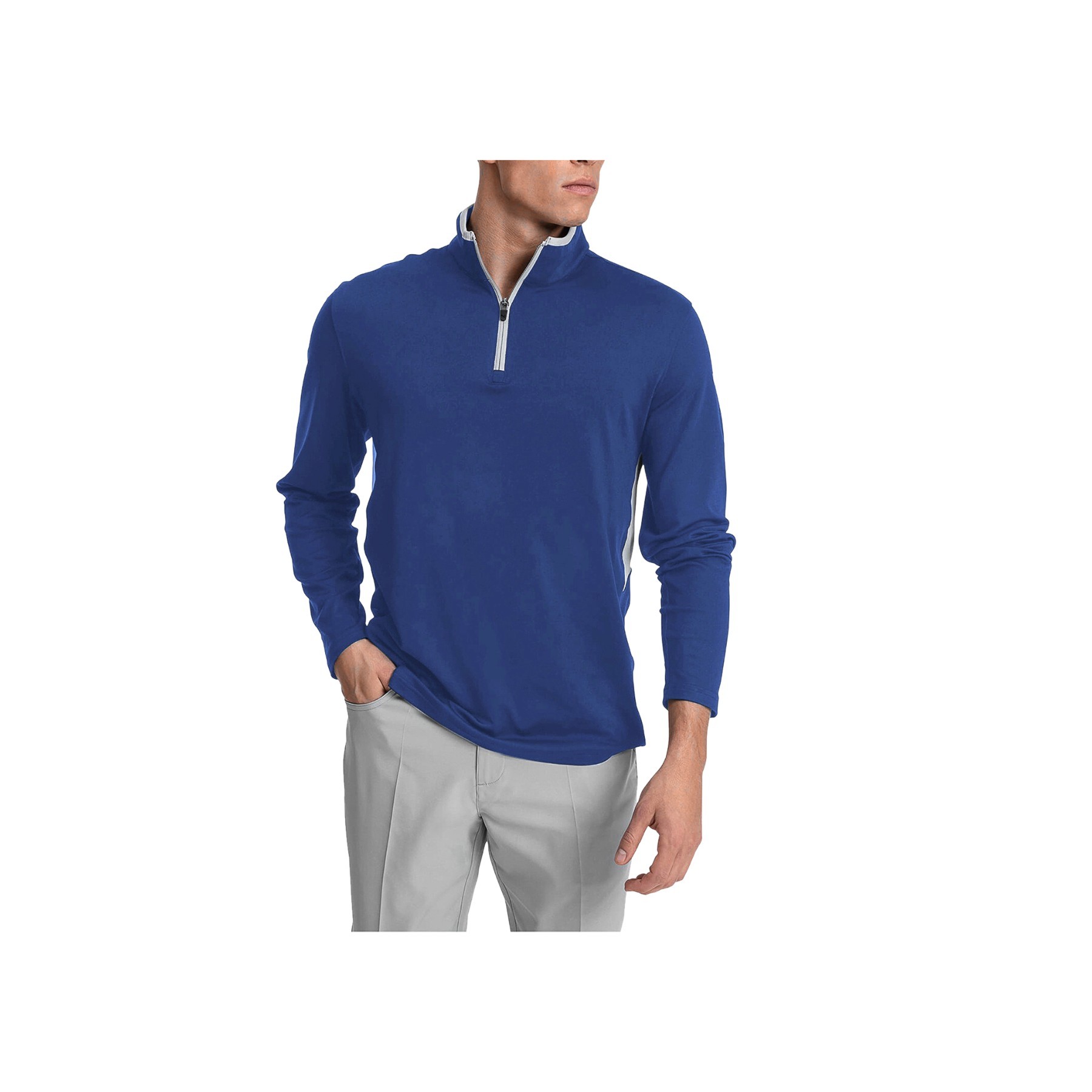 Men's Quarter Zip Polar Fleece Jacket 10