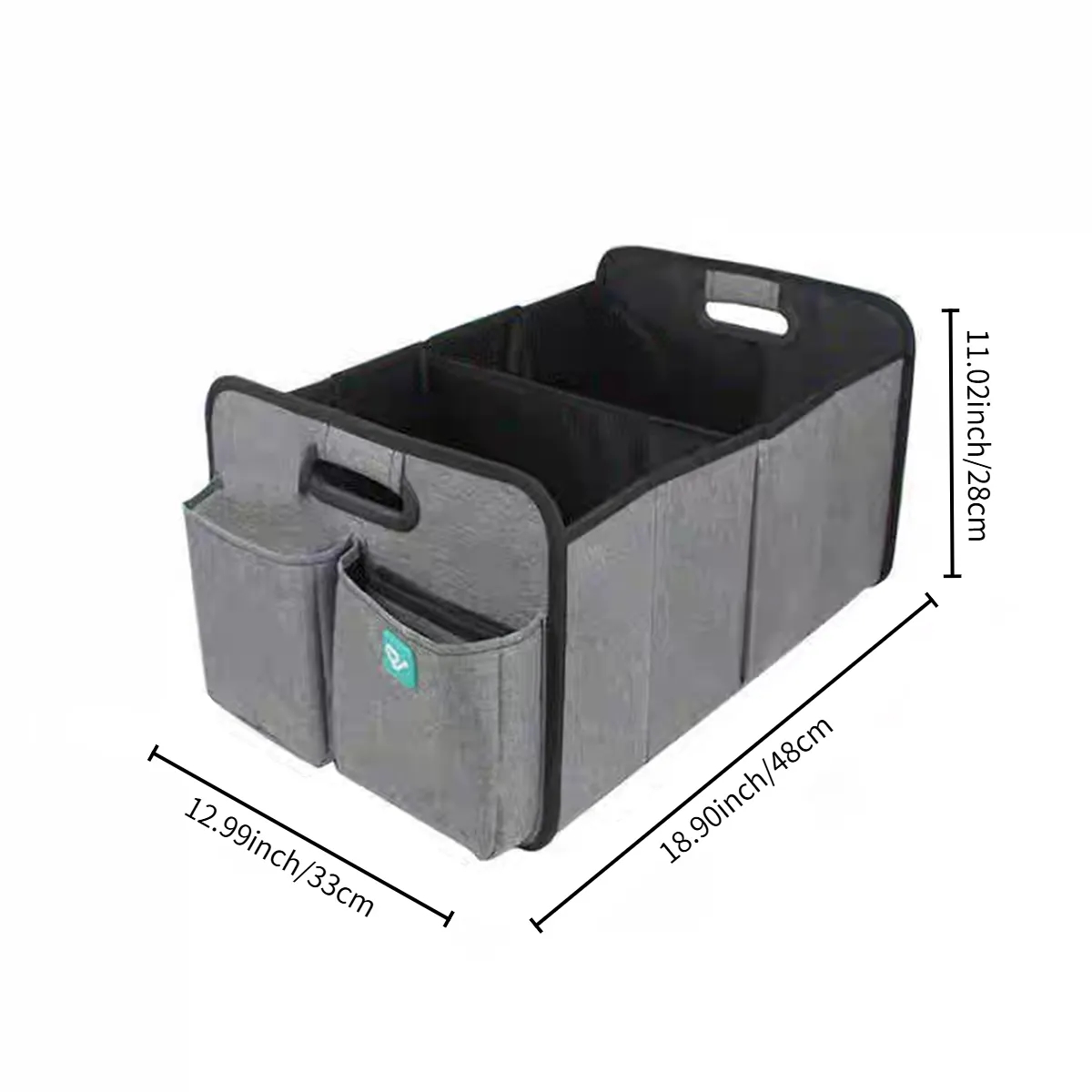 Collapsible Storage Car Trunk Organizer With Changing Mat 2