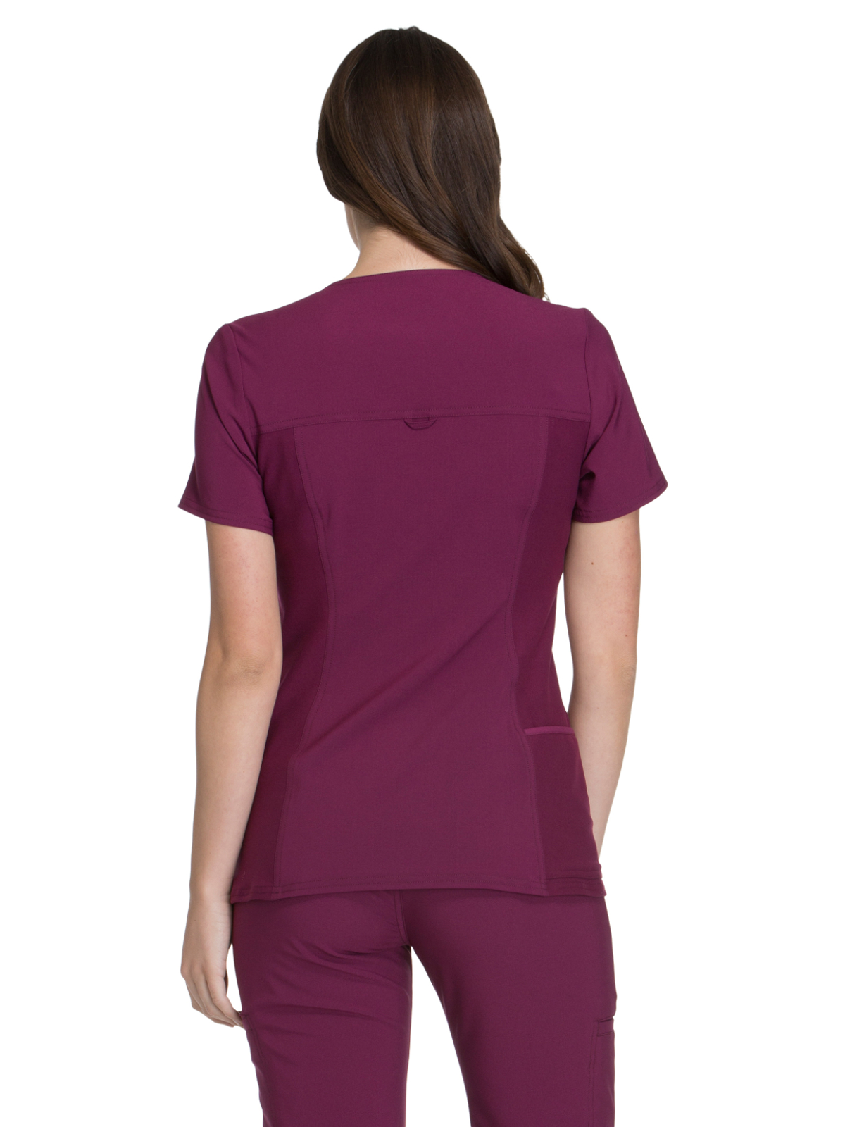 Cherokee - iFlex - Women's 2 Pocket V-Neck Knit Side Panel Top 25