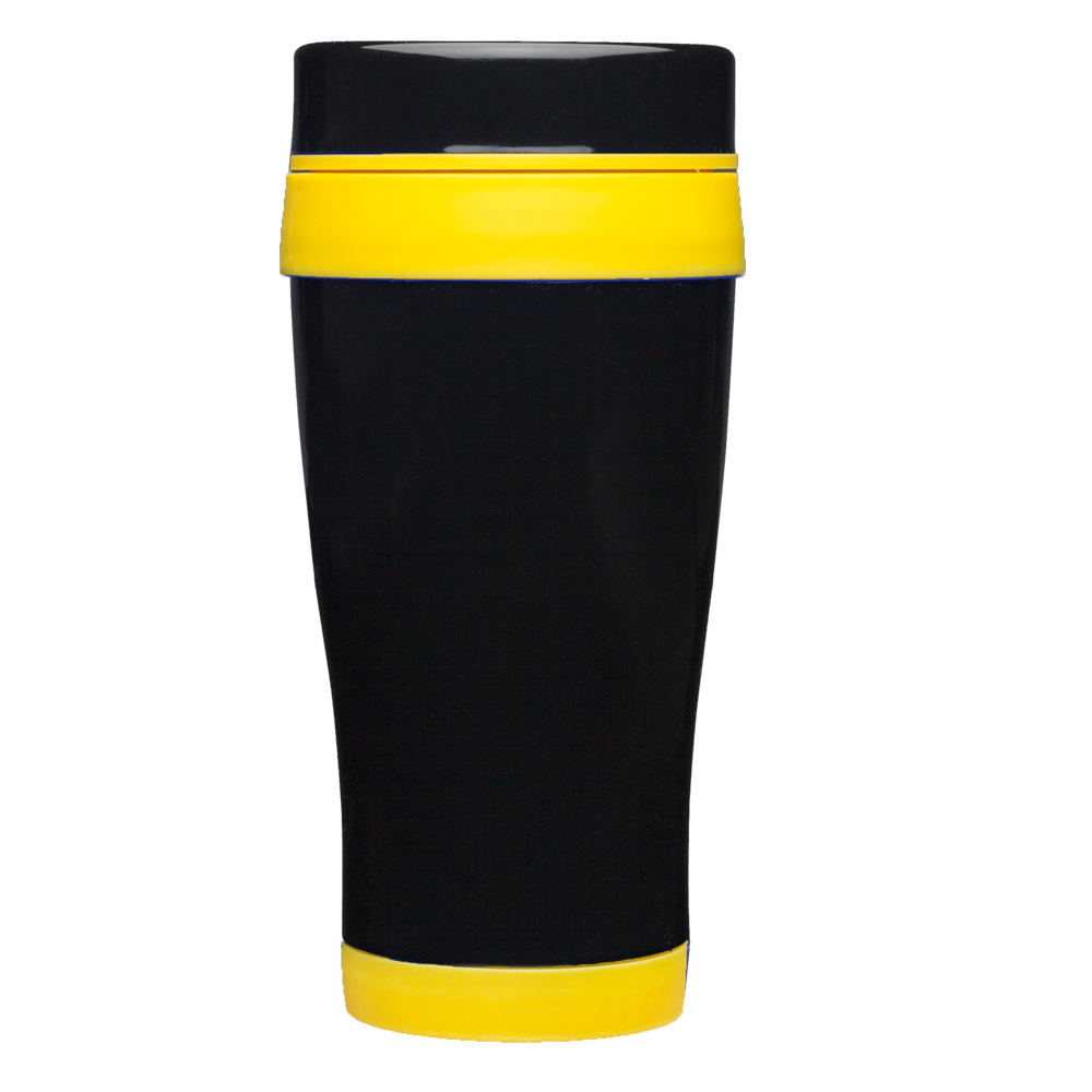 16 oz Black Stainless Steel Travel Mug 6