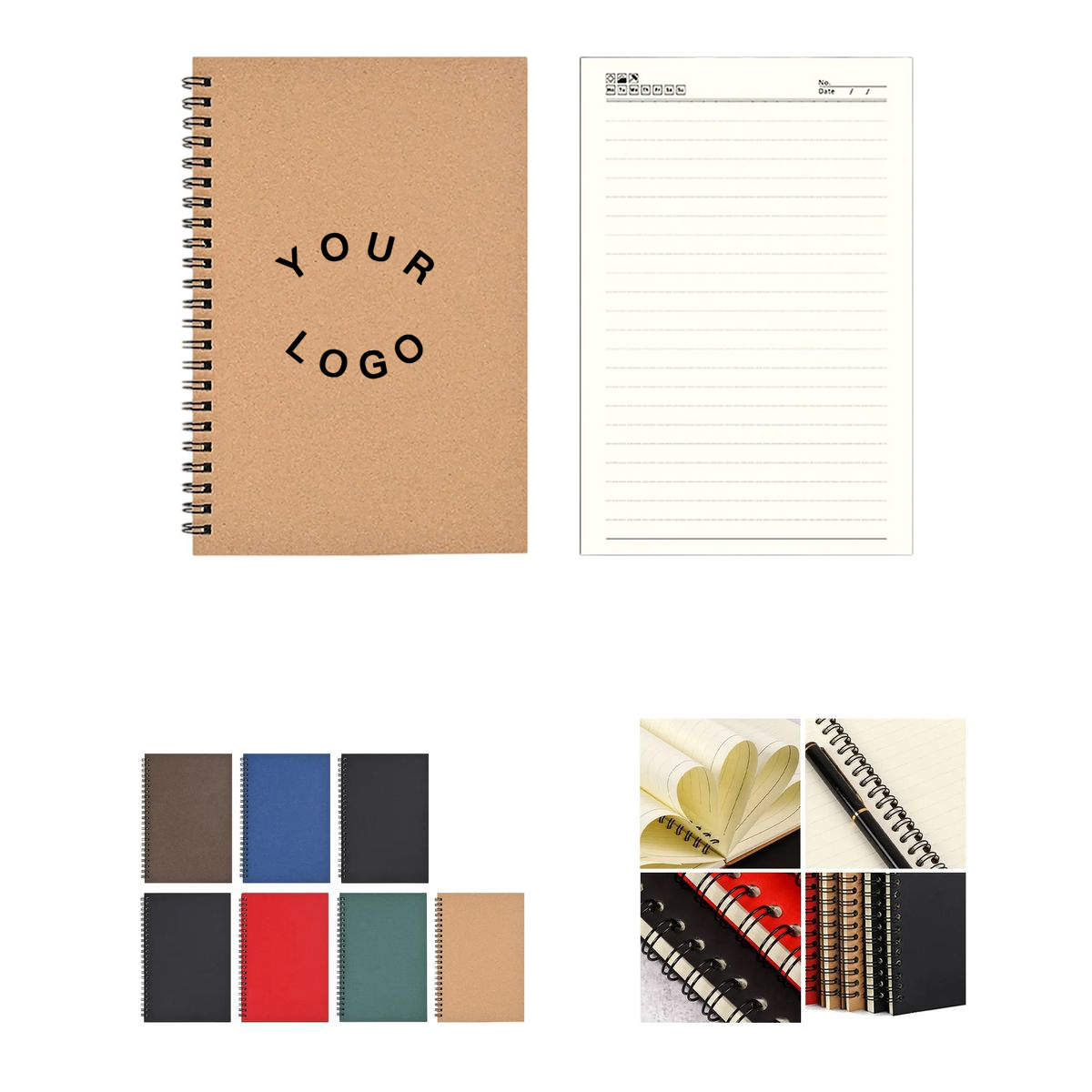 Hardcover Spiral Journal with Ruled Pages 3