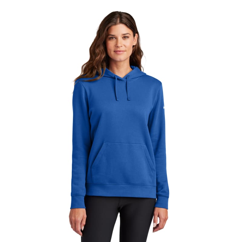 Nike Ladies Club Fleece Sleeve Swoosh Pullover Hoodie 7