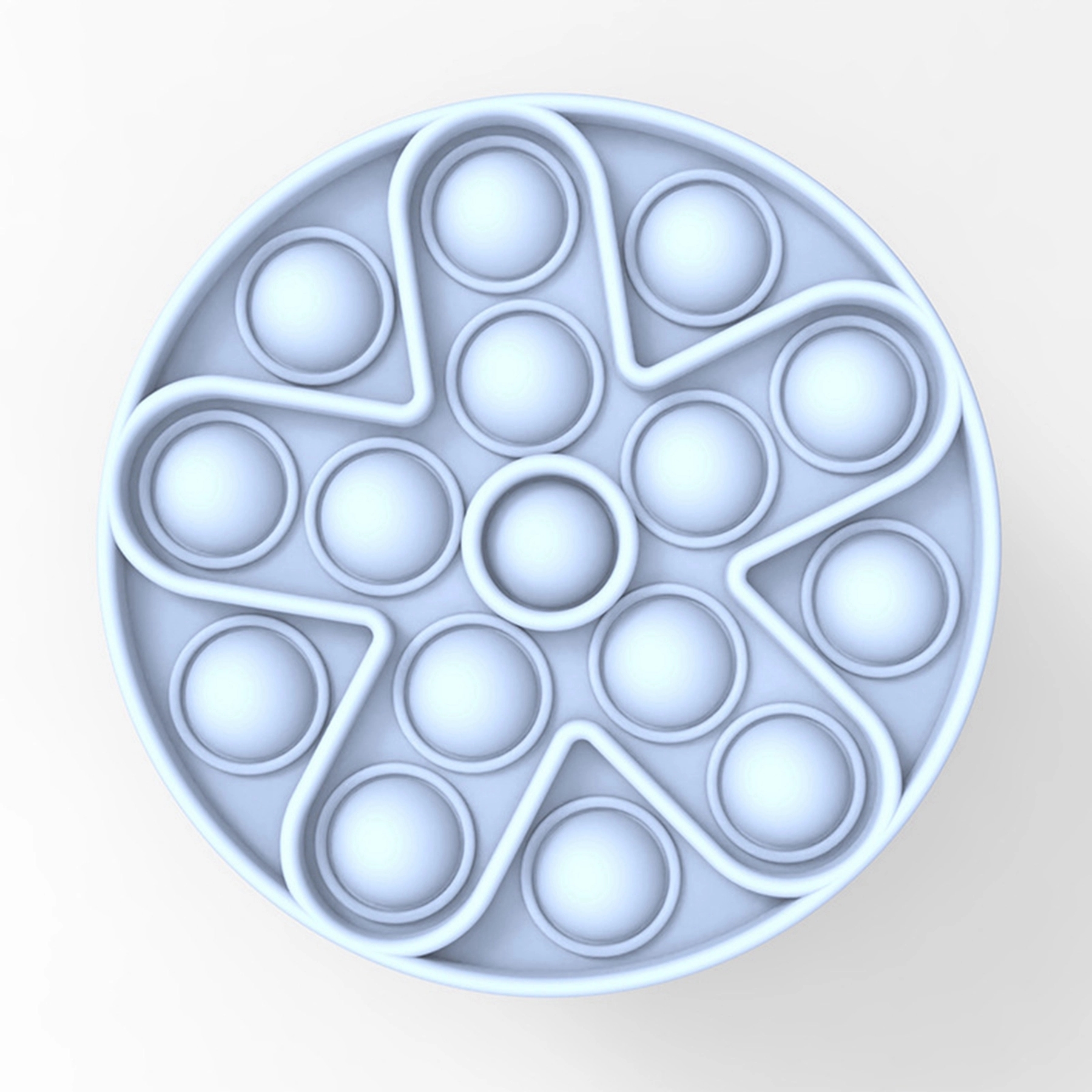 Round Silicone Push Pop Bubble Fidget Toy 5