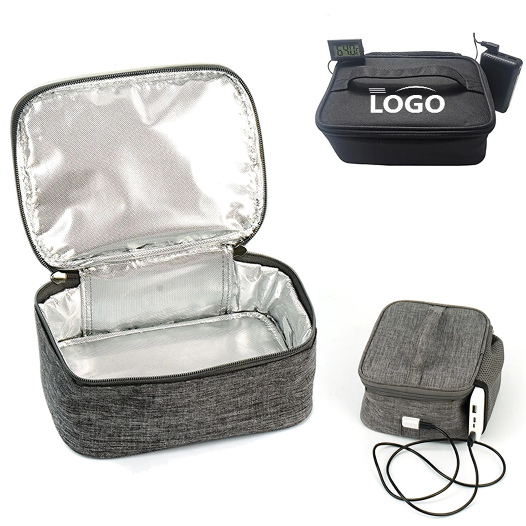 USB Portable Car Food Warmer Heating Lunch Bag