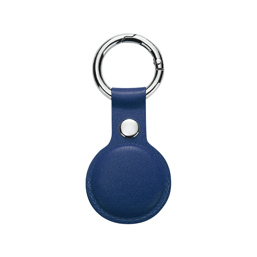 Economical PU Leather AirTag Holder with Key Ring 10
