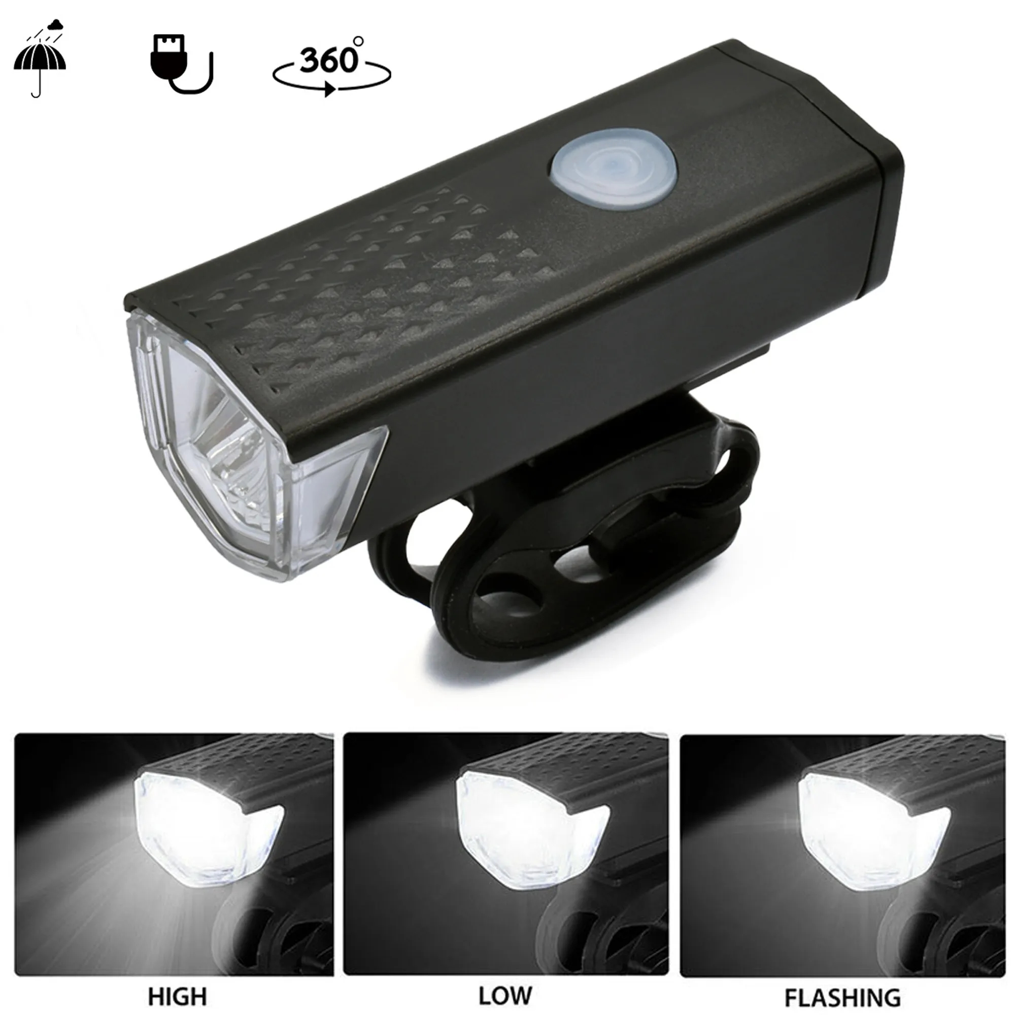 MOQ50PCS Rechargeable Front Bike Light