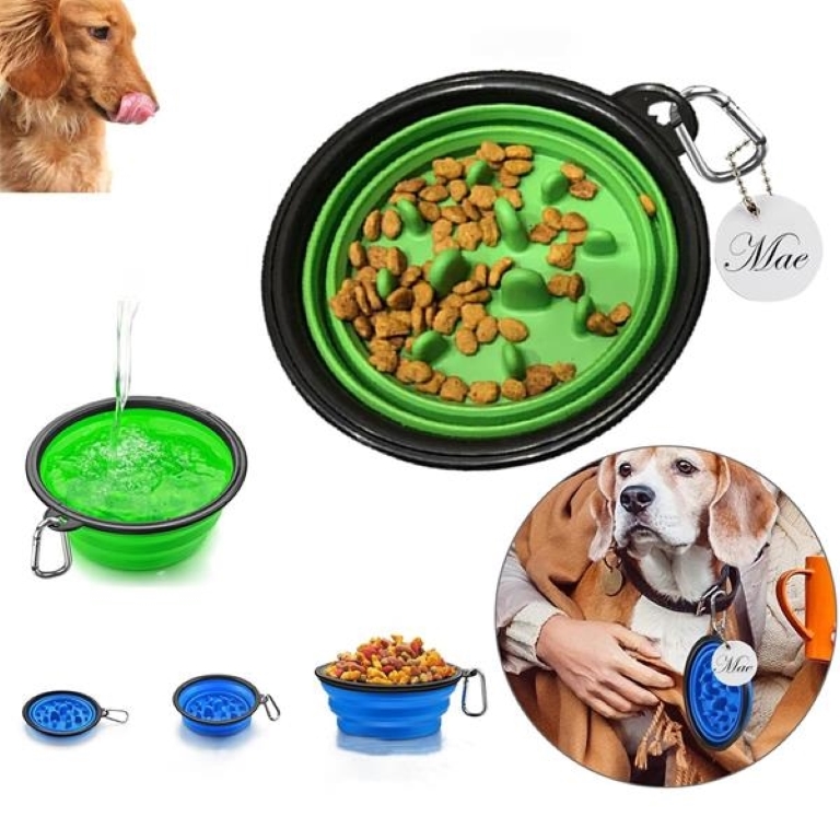 Collapsible Silicone Foldable Pet Bowl 2