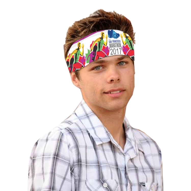 "The Austin" Sporty Headband Headwear Full Color Sublimation - Overseas Production 3