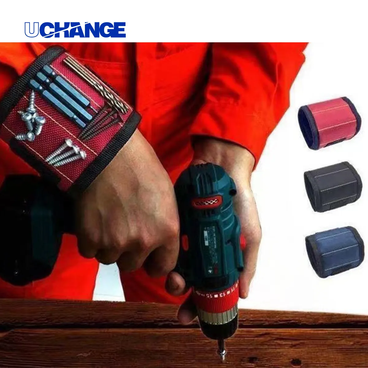 Magnetic Tool Wristband For Screws & Bits 3