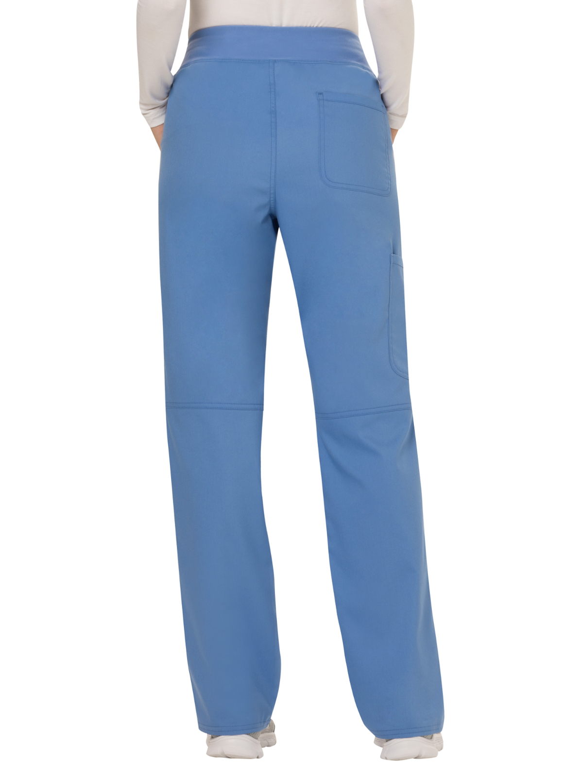 Cherokee - Workwear Revolution - Women's 4-Pocket Mid Rise Straight Leg Pull-on Pant 86