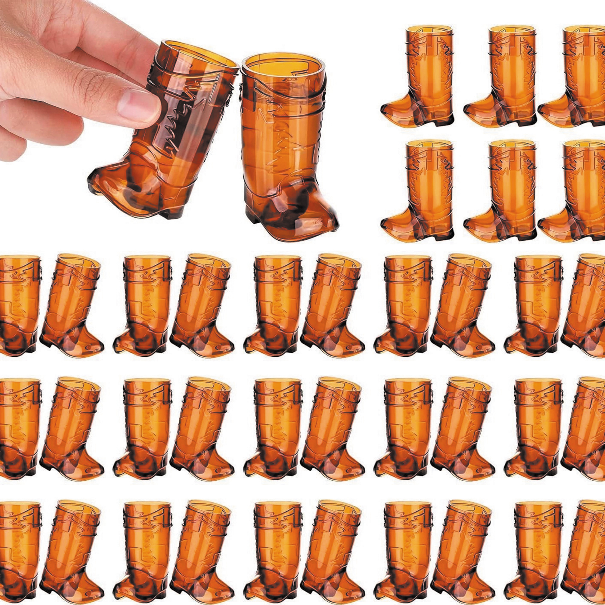 1Oz Mini Cowboy Boot Shot Plastic Cup Reusable 5