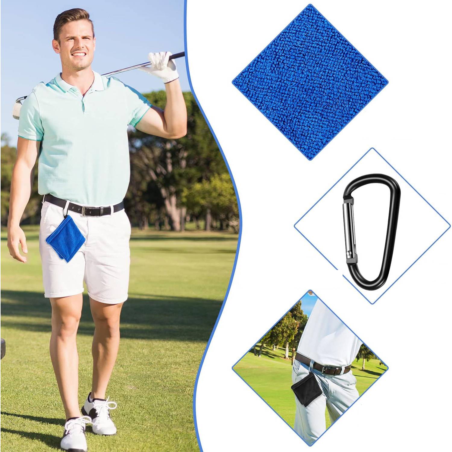 Golf ball cleaning towel 5