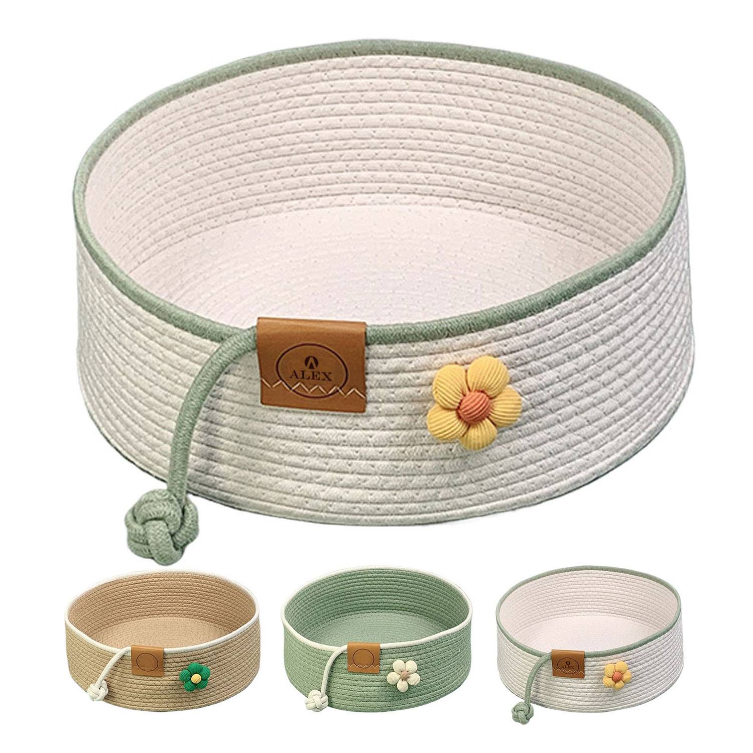 Breathable Odorless Indoor Cotton Linen Cat Bed 6