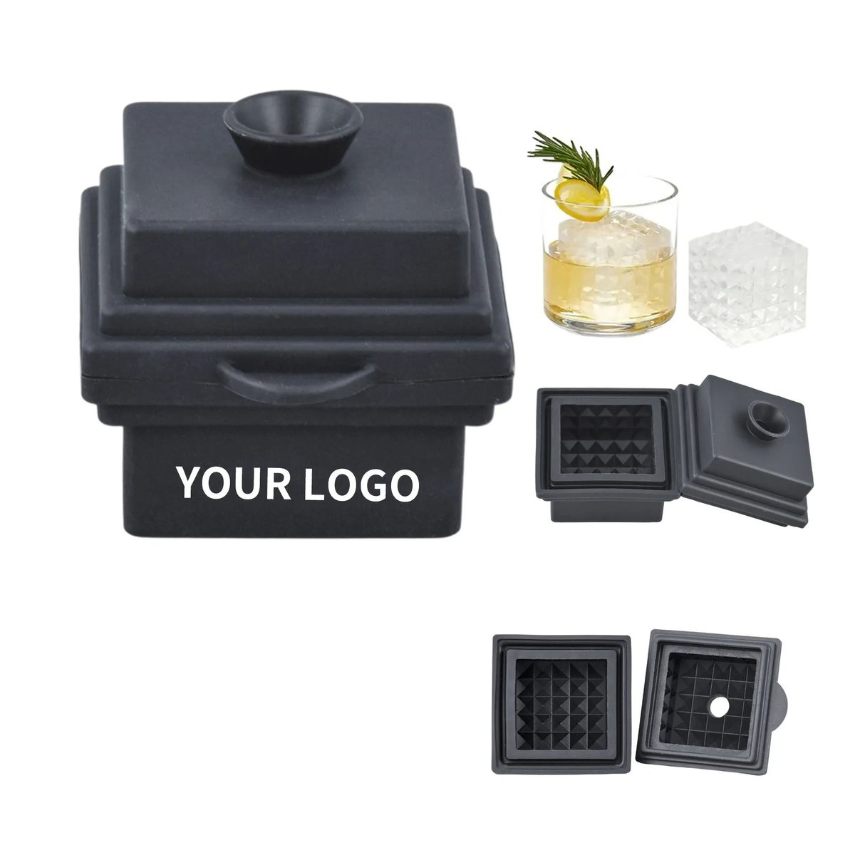 2.8 Inch Large Cube Ice Tray for Whiskey 2