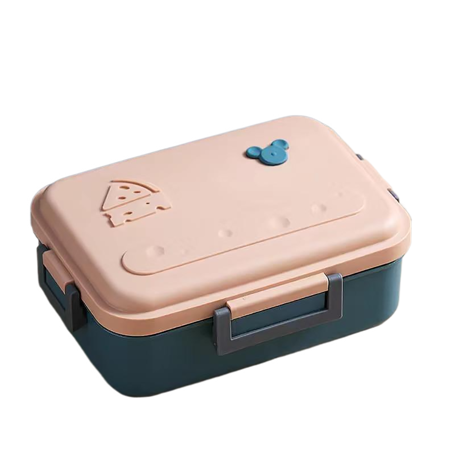 2 Compartments Leak Proof Lunch Box w/ Vent Hole 6