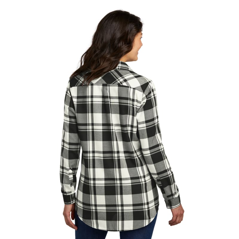 Port Authority Ladies Plaid Flannel Tunic . 18