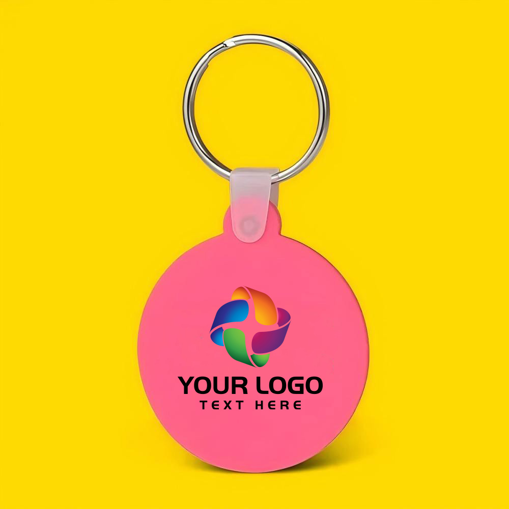 Round Shaped Silicone Keychain 18