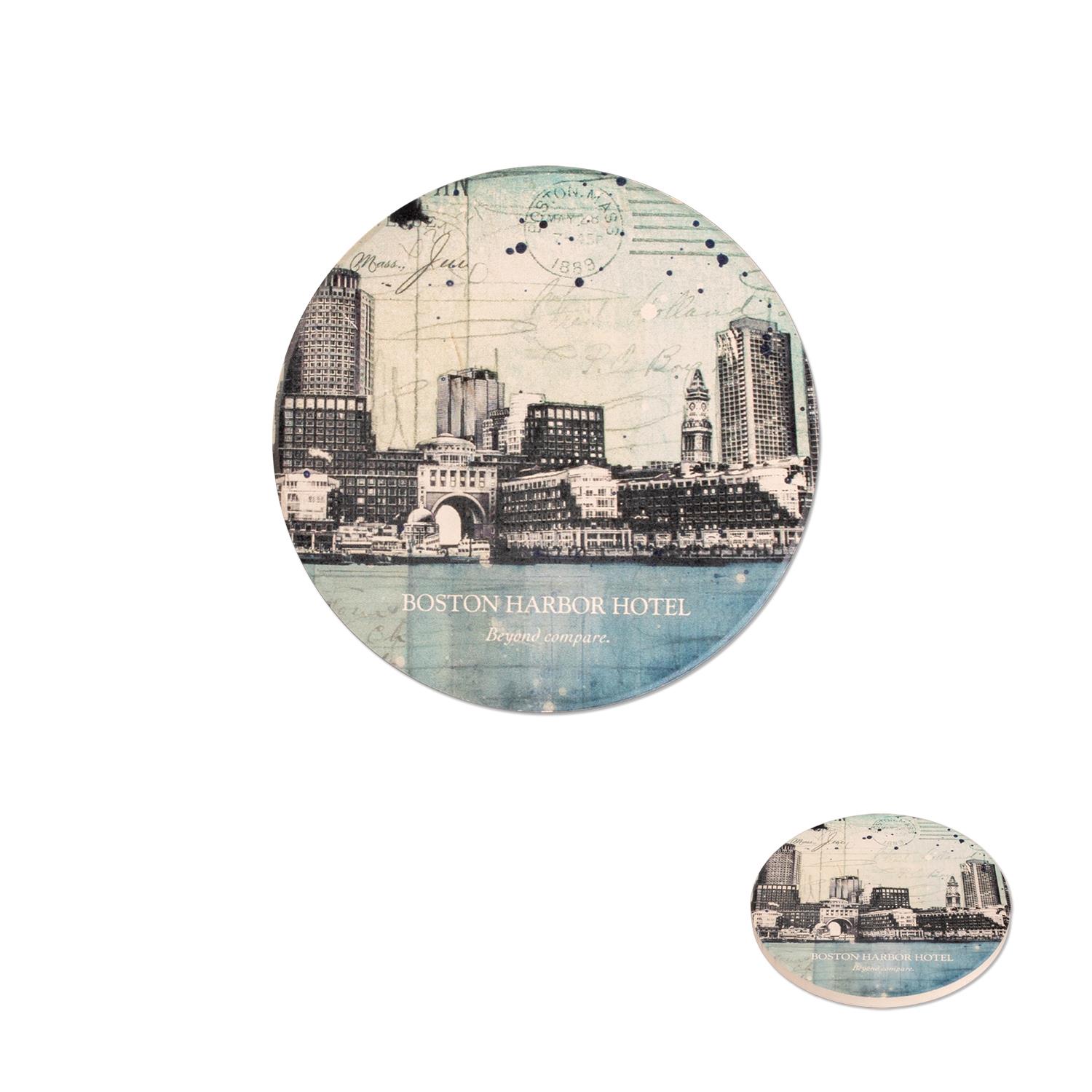 Single Round Absorbent Stone Coaster 3
