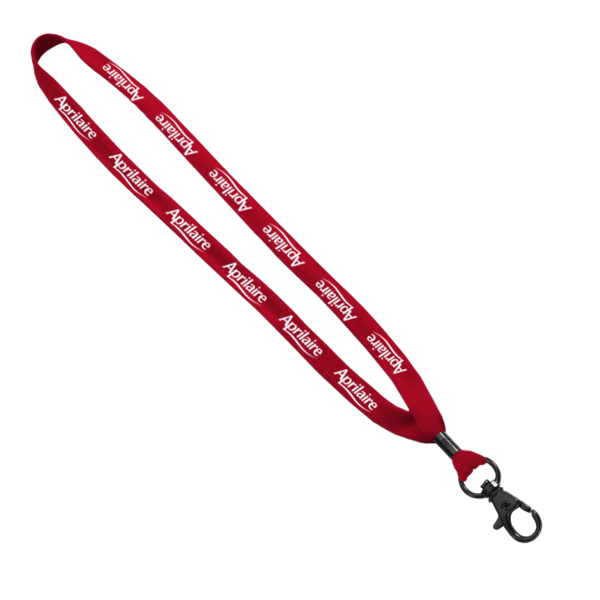 5/8" Polyester Shoelace Lanyard with Metal Crimp & Split-Ring 86