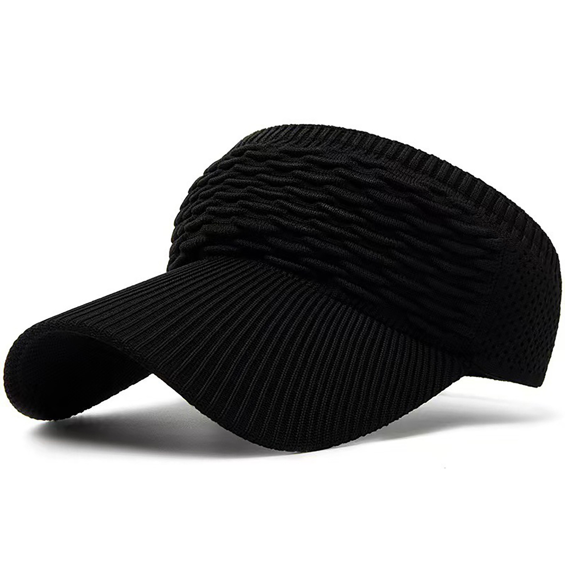 Women Knitted Elastic Visor Hat 5