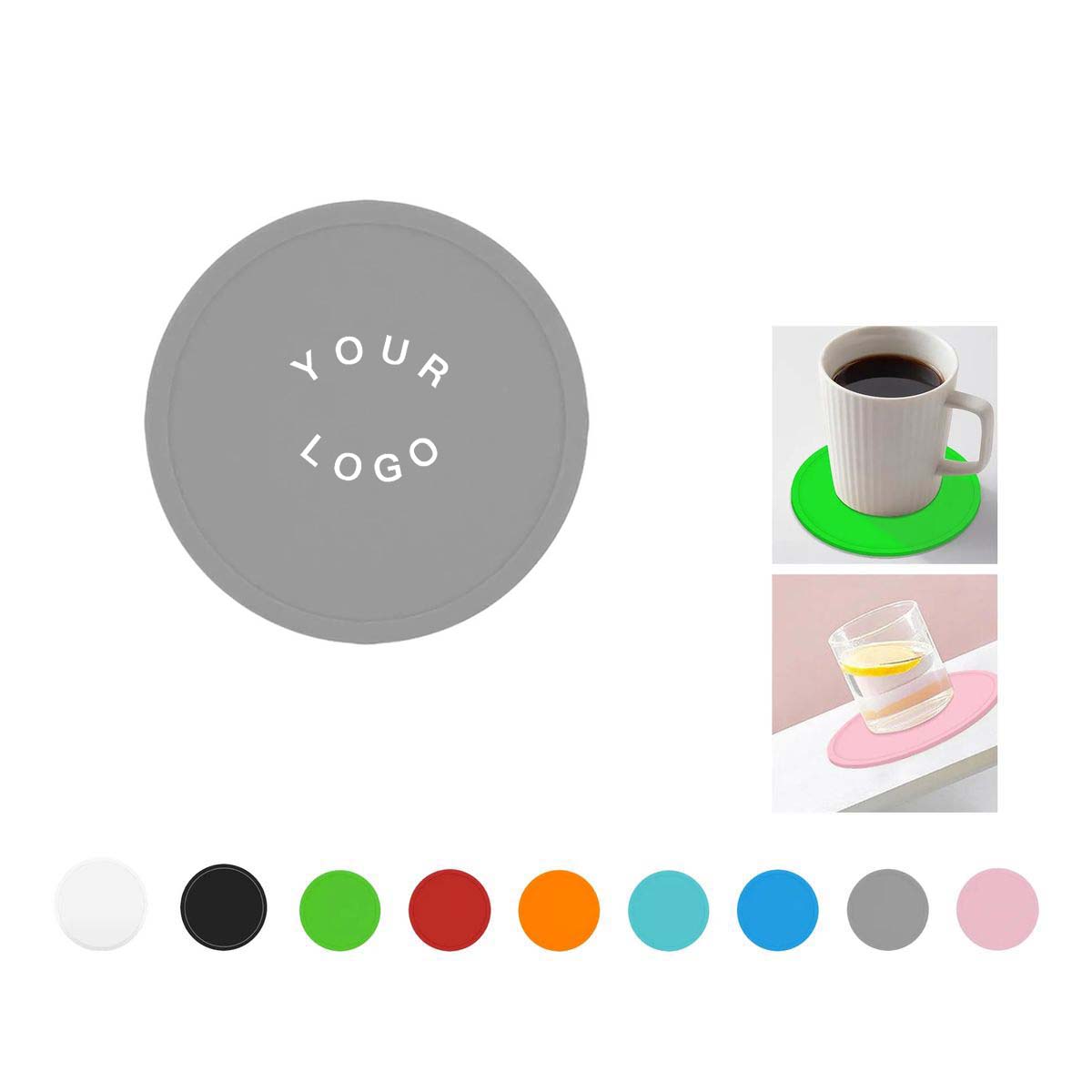 Round Silicone Drink Coasters with Heat Resistance 5