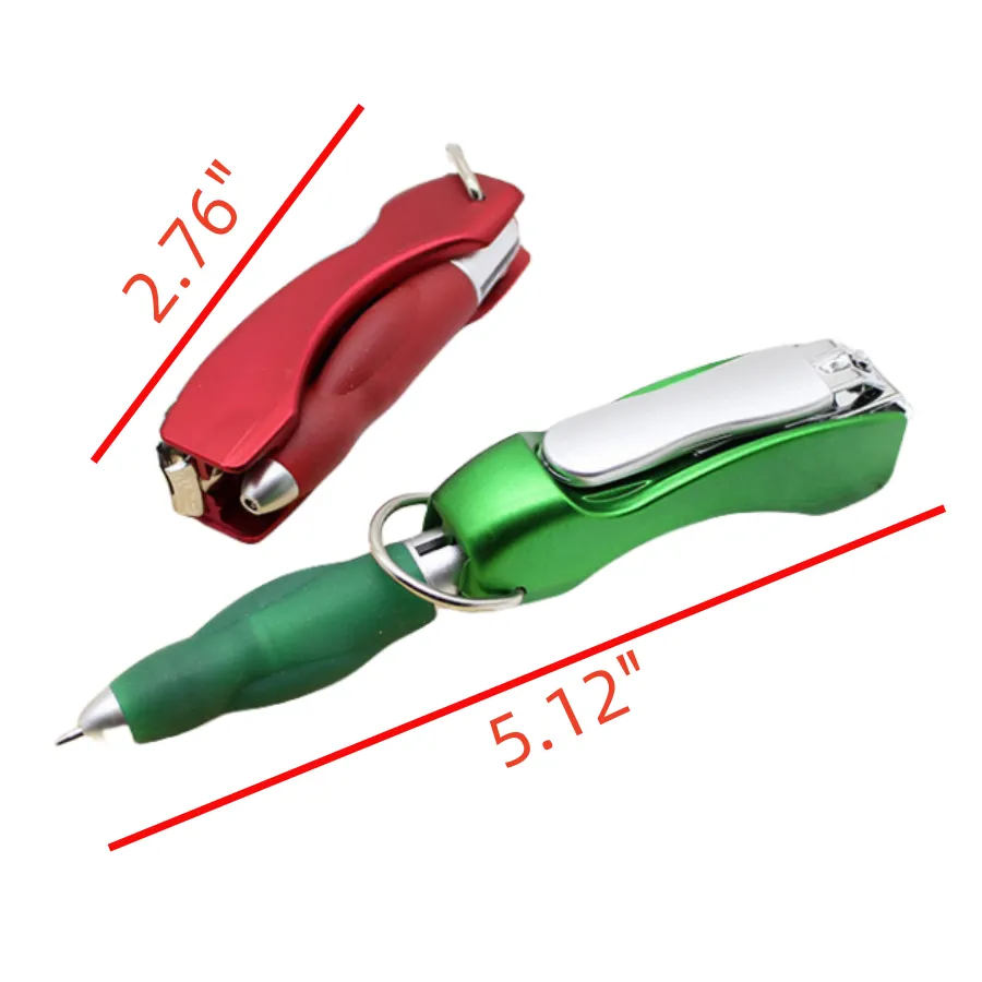 Foldable Nail Clippers Ballpoint Pen 7