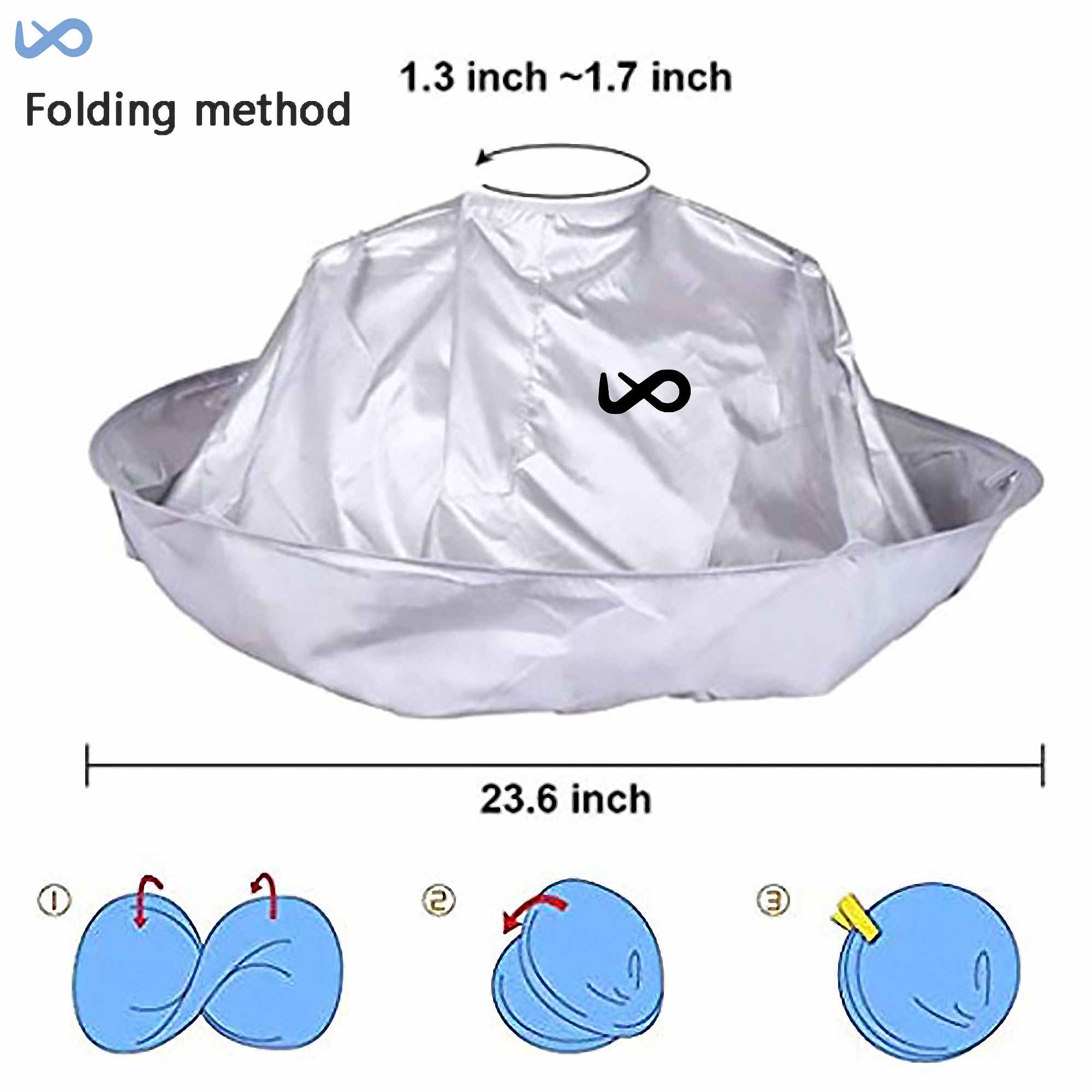 DIY Haircut Nylon Umbrella Cape 2