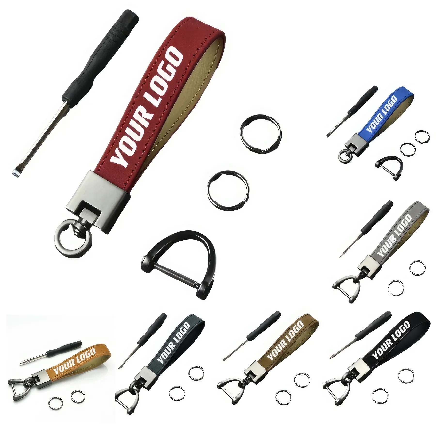 Customizable Stylish Leather Key Chains 2