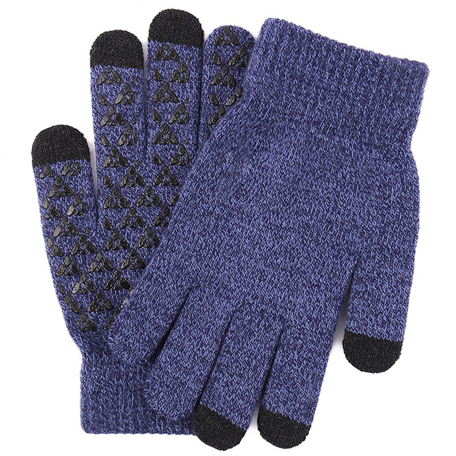 Adult Stretch Ribbed Gloves with Sensitive Touch, Non-Slip 11